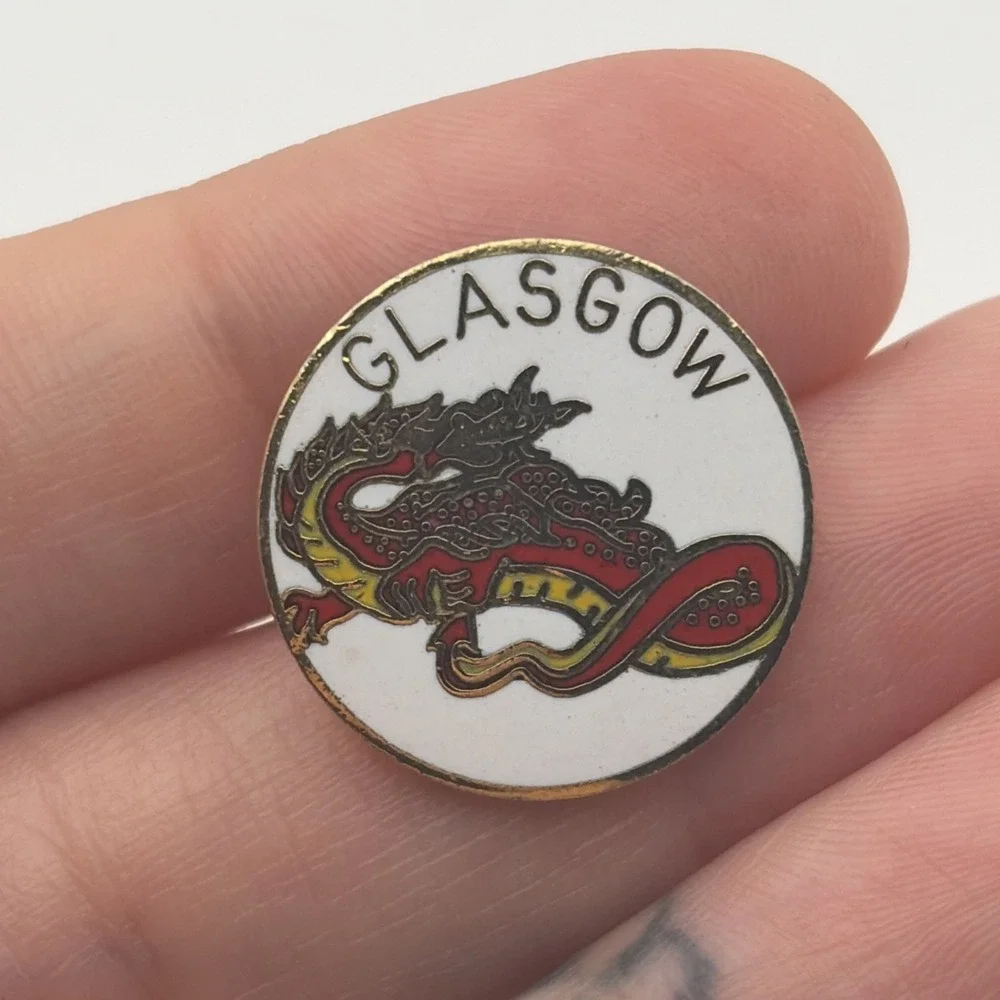 Glasgow Scotland Dragon UK Europe Lapel Hat Pin